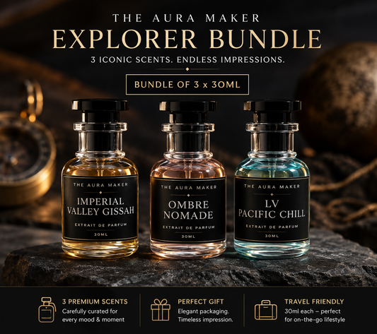The Aura Maker Explorer Collection – 3 Signature Scents (30ML Each)