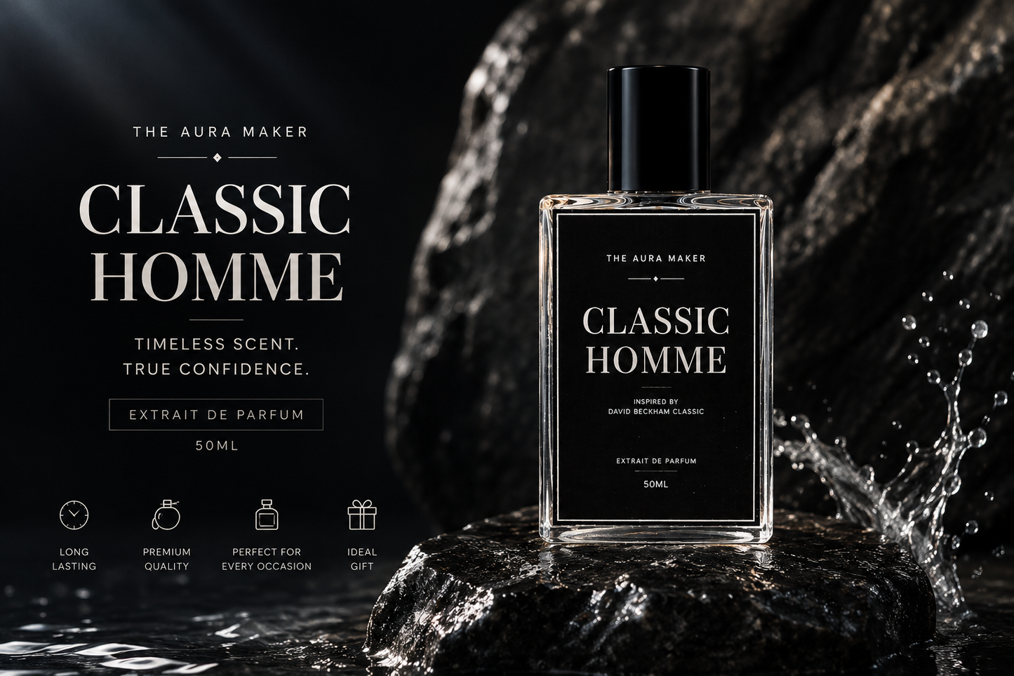 Classic Homme 50ML – Premium Men's Perfume | The Aura Maker